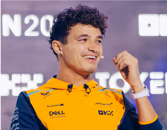 Lando Norris at TOKEN2049
